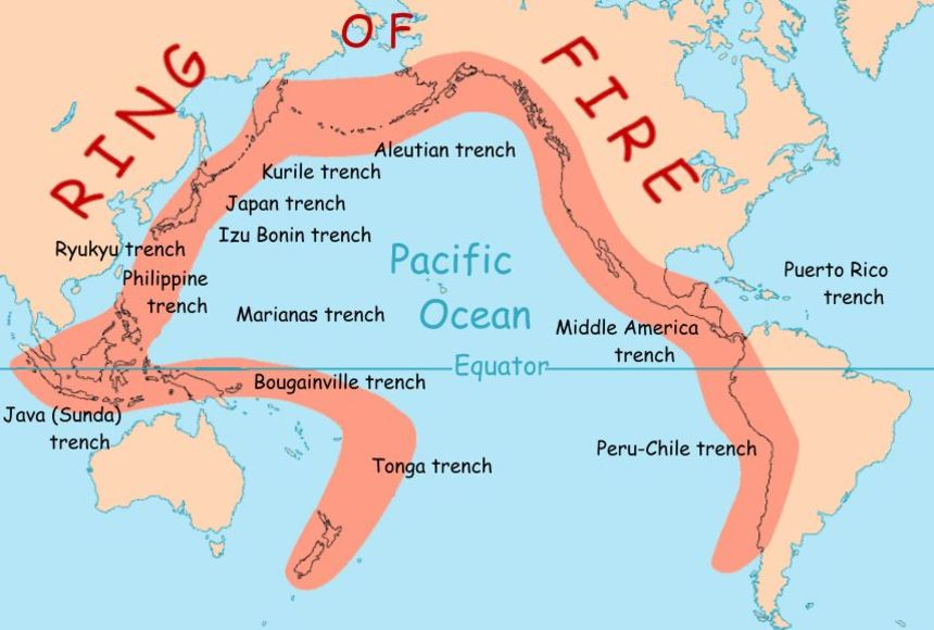 pacific ring of fire upsc, Tsunami in japan, 